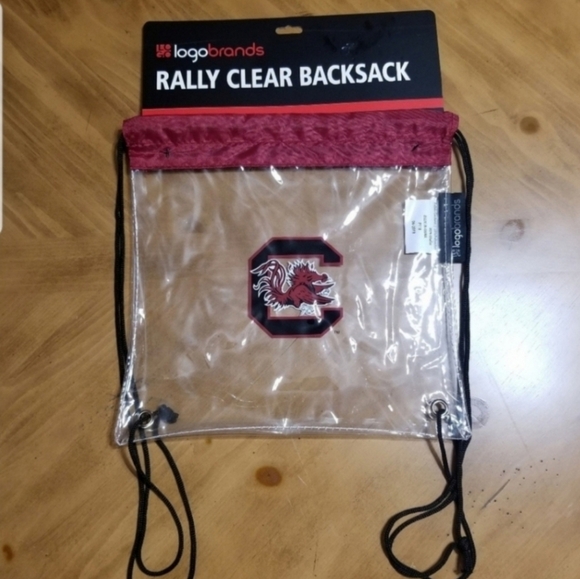 Logobrands Handbags - South Carolina Gamecocks Clear Backsack